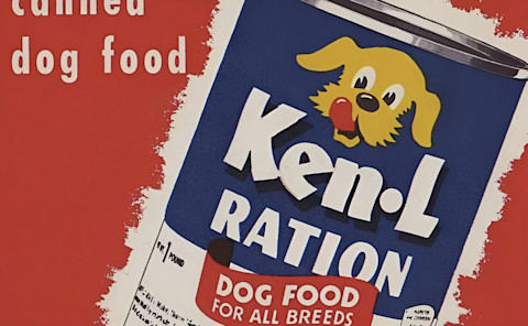 História komerčných krmív pre psov