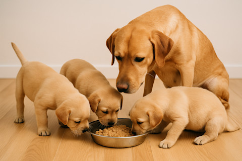 Denná kŕmna dávka pre šteniatko: Ako ju vypočítať + tabuľka kŕmenia šteniat