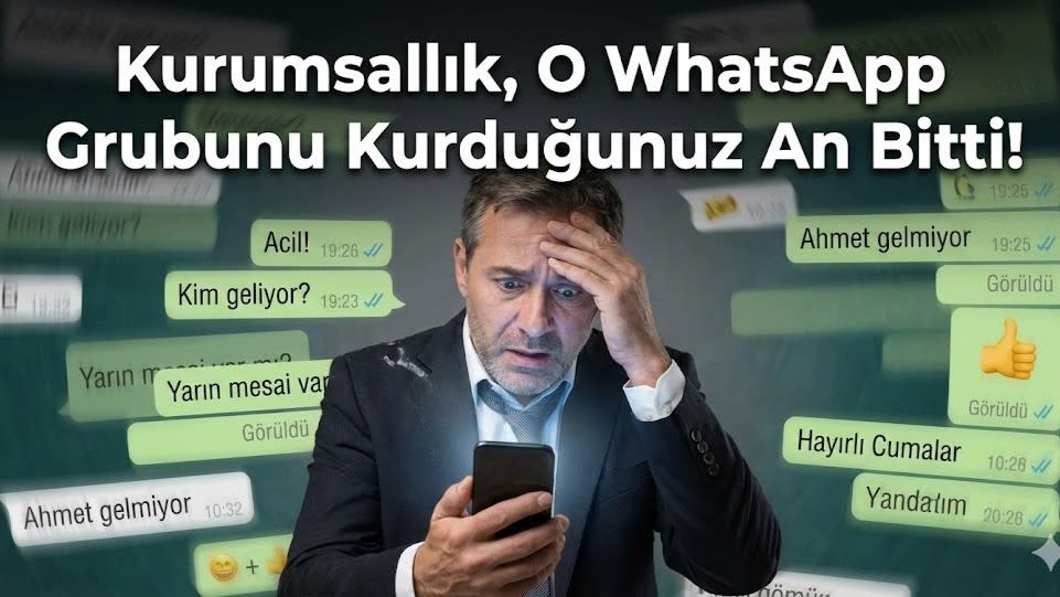 Cover Image for Kurumsallık, O WhatsApp Grubunu Kurduğunuz An Bitti!