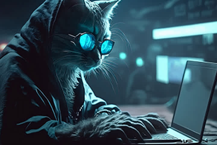 hacker cat