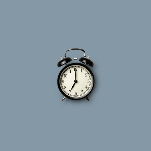 Alarm Clock on Grey Background (medium)