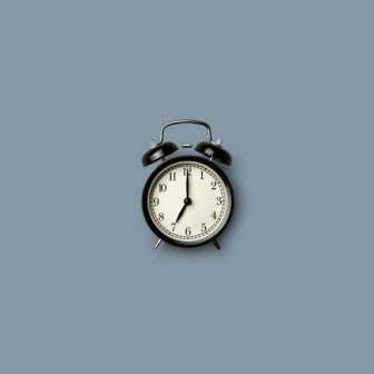 Alarm Clock on Grey Background (medium)