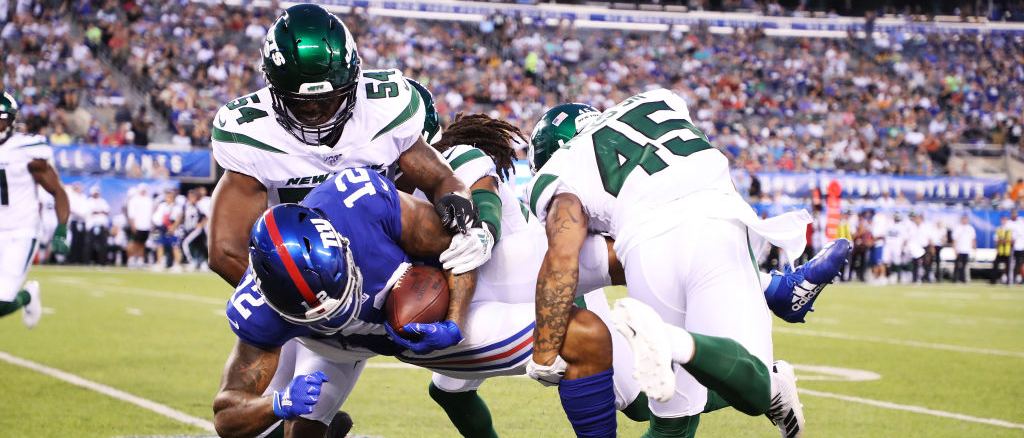 Giants offensive line struggles in preseason loss to Jets