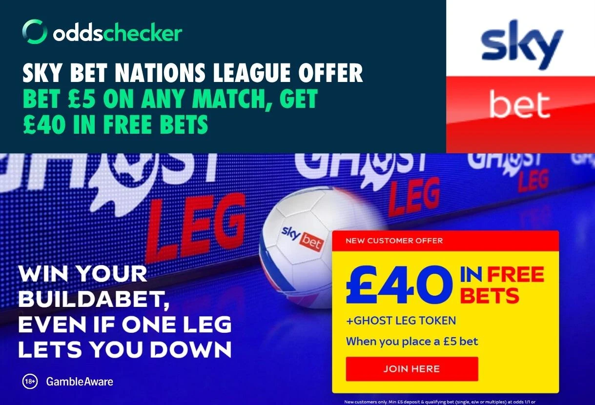 Sky Bet Nations League Offer: Bet £5 on any Match, Get £40 in Rewards