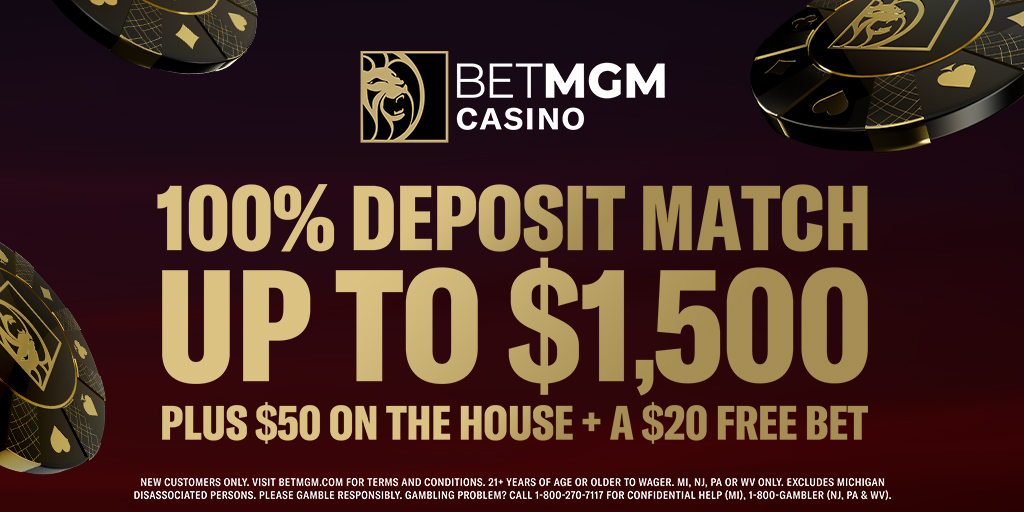 BetMGM Casino Bonus Code: Get $50 Free + $20 Free Sports Bet