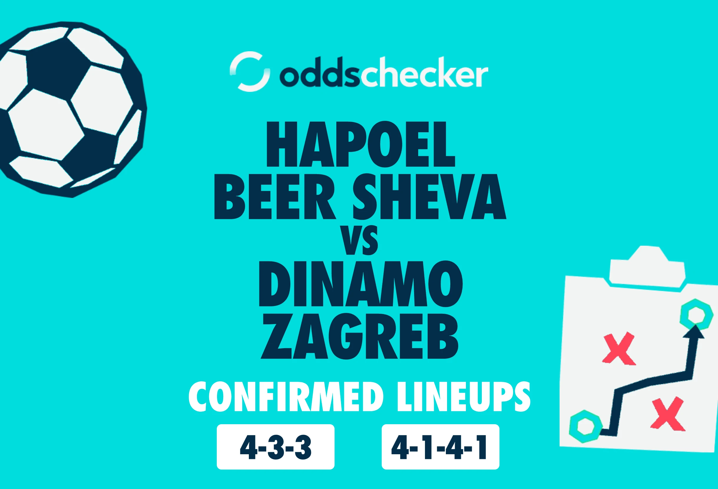 Hapoel Beer Sheva vs Dinamo Zagreb Confirmed Lineups