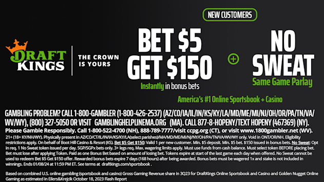 DraftKings Kevin Hart Promo: Bet $5, Win $150 Instantly in NFL Week 14