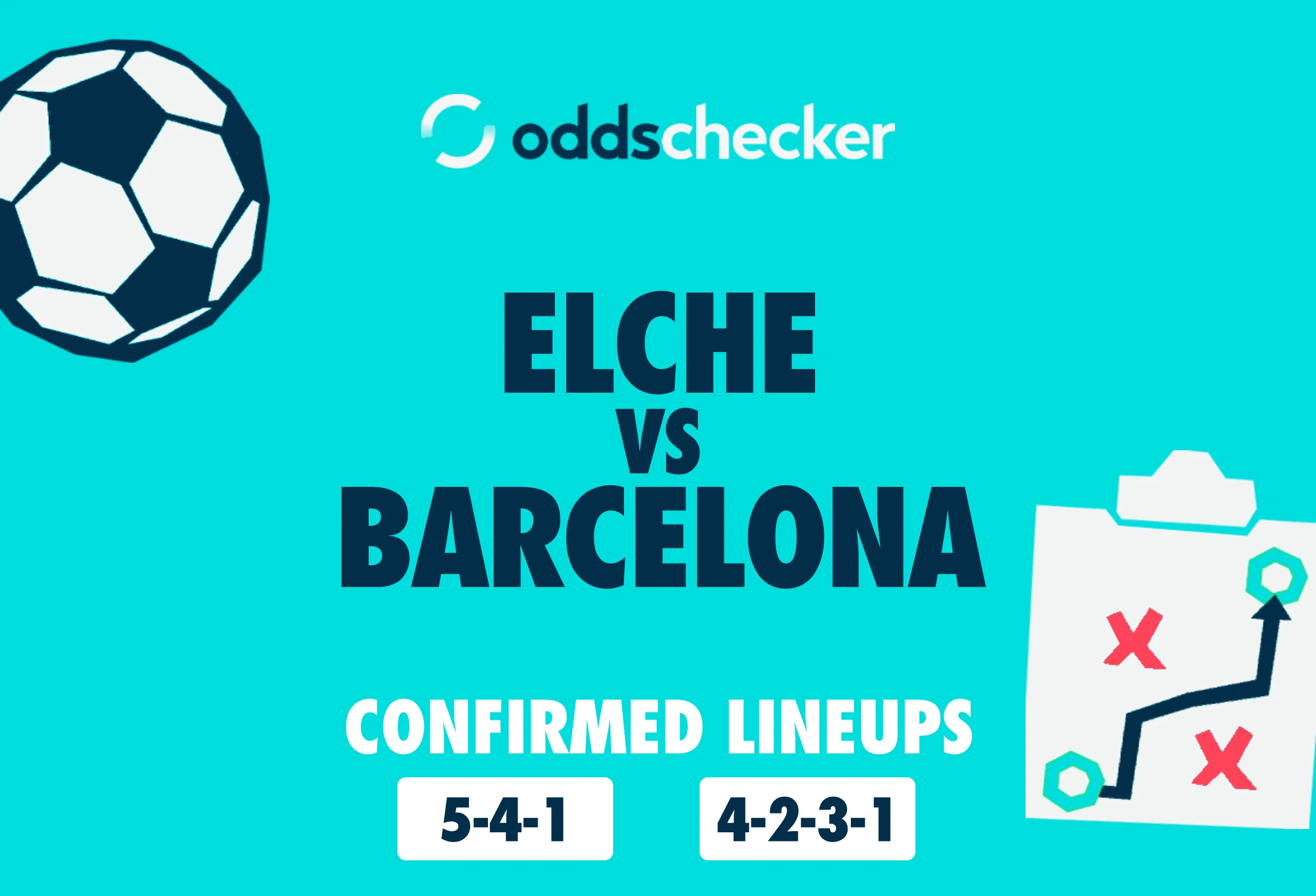 Elche vs Barcelona Confirmed Lineups