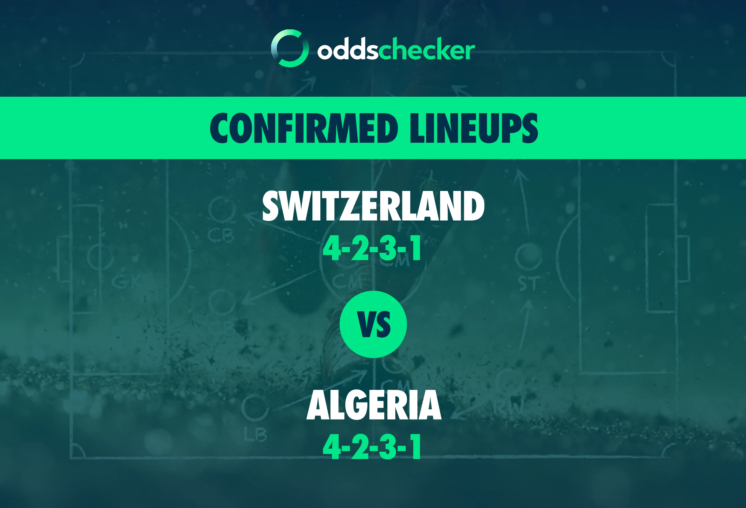 Switzerland vs Algeria Confirmed Lineups