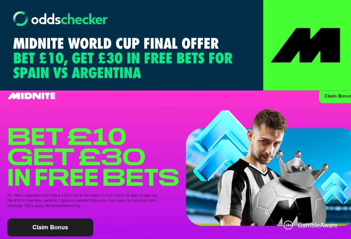 Spain v Argentina Offer: Get £30 in Rewards for the 2026 World Cup Final with Midnite