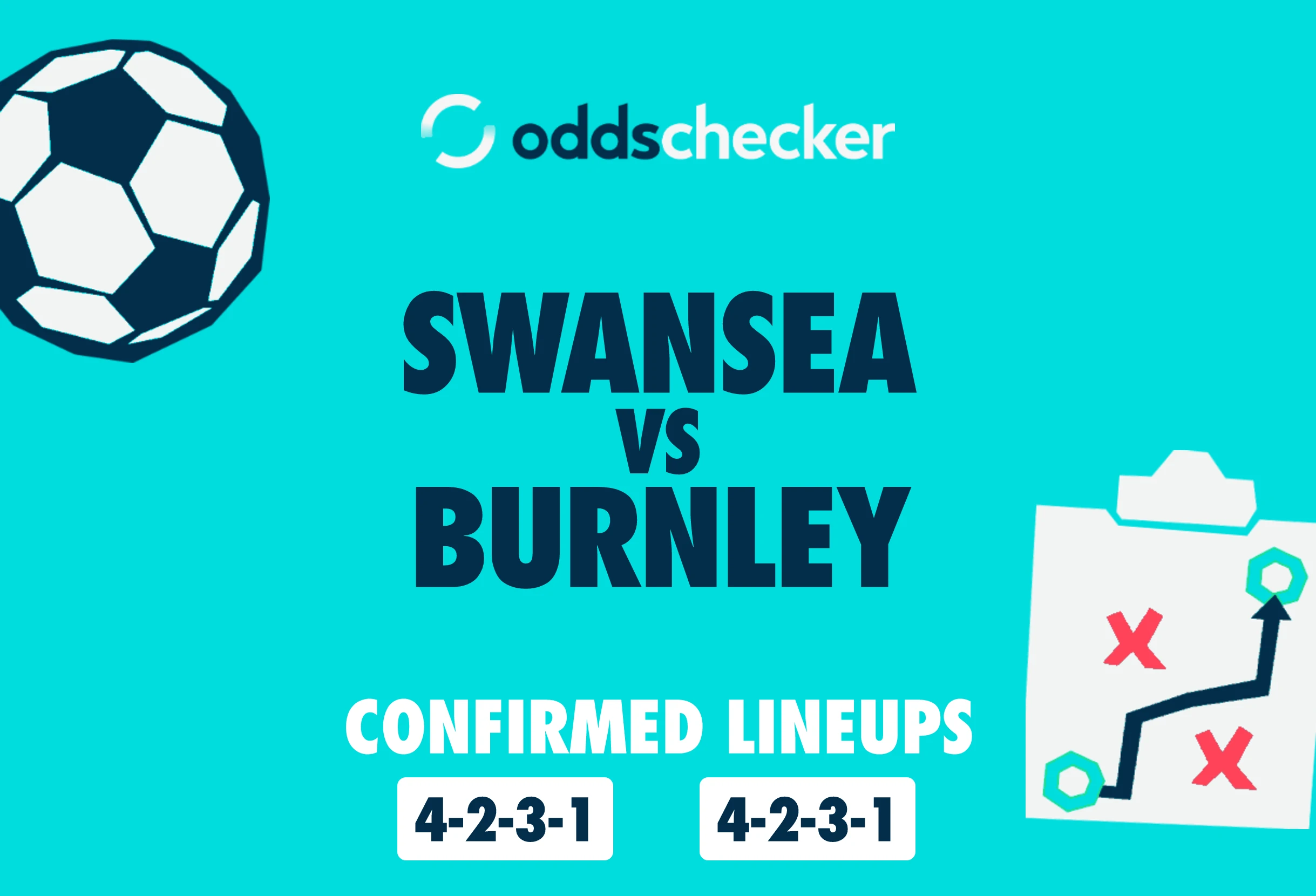 Swansea vs Burnley Confirmed Lineups