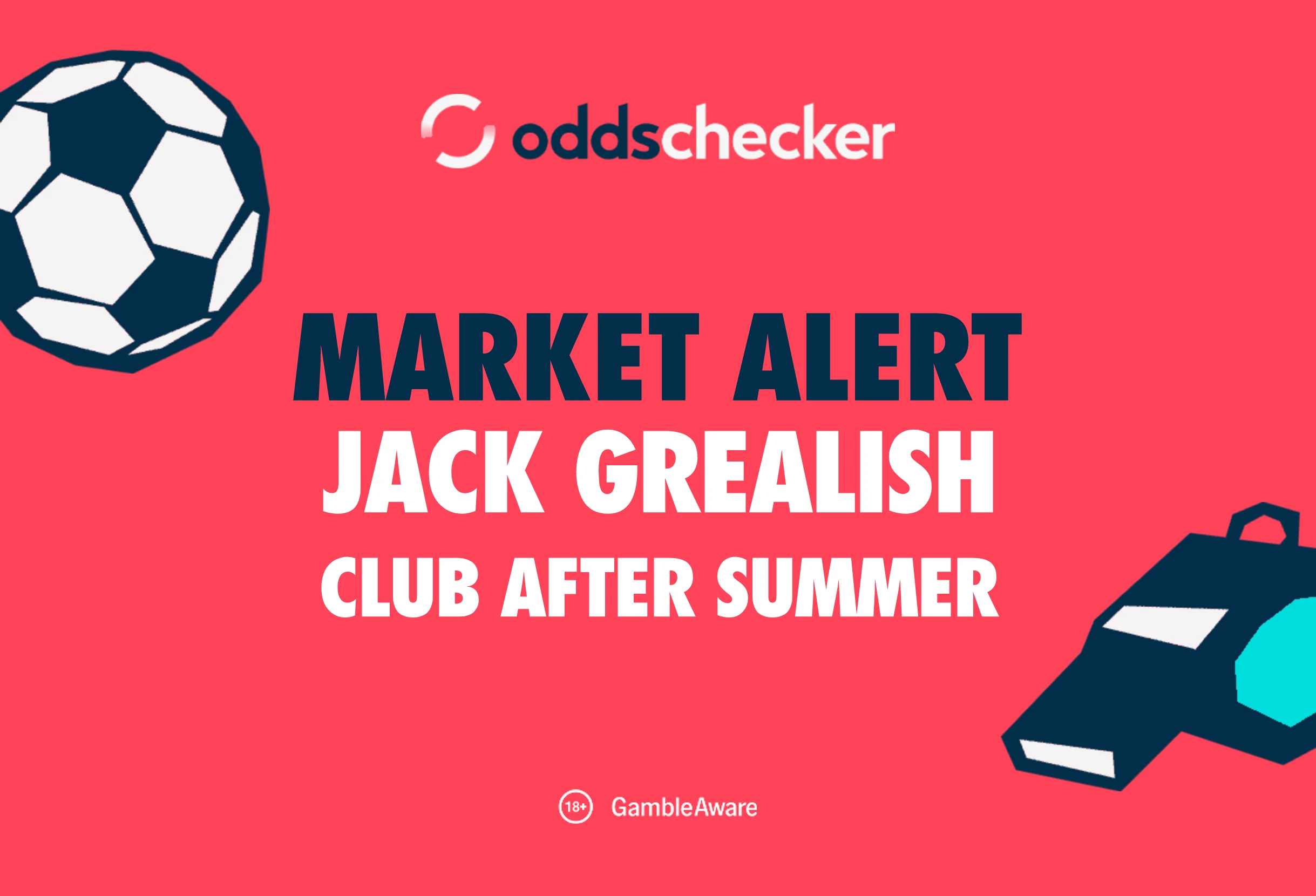 Jack Grealish Next Club Odds: Everton Transfer Now Odds-On
