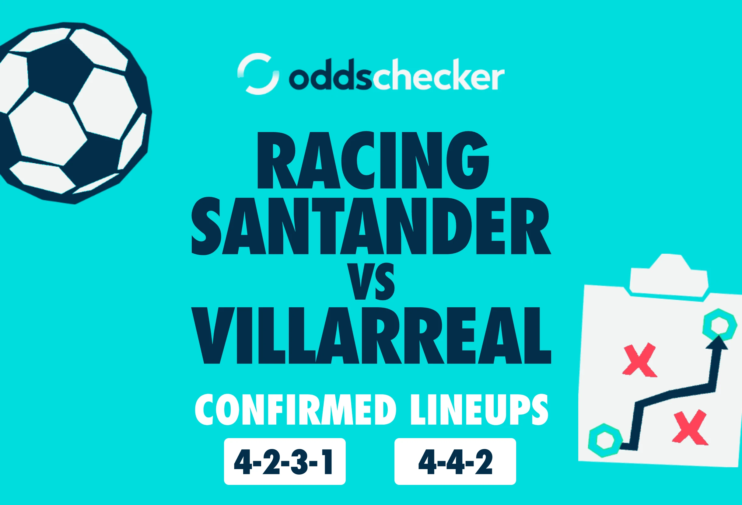 Racing Santander vs Villarreal Confirmed Lineups