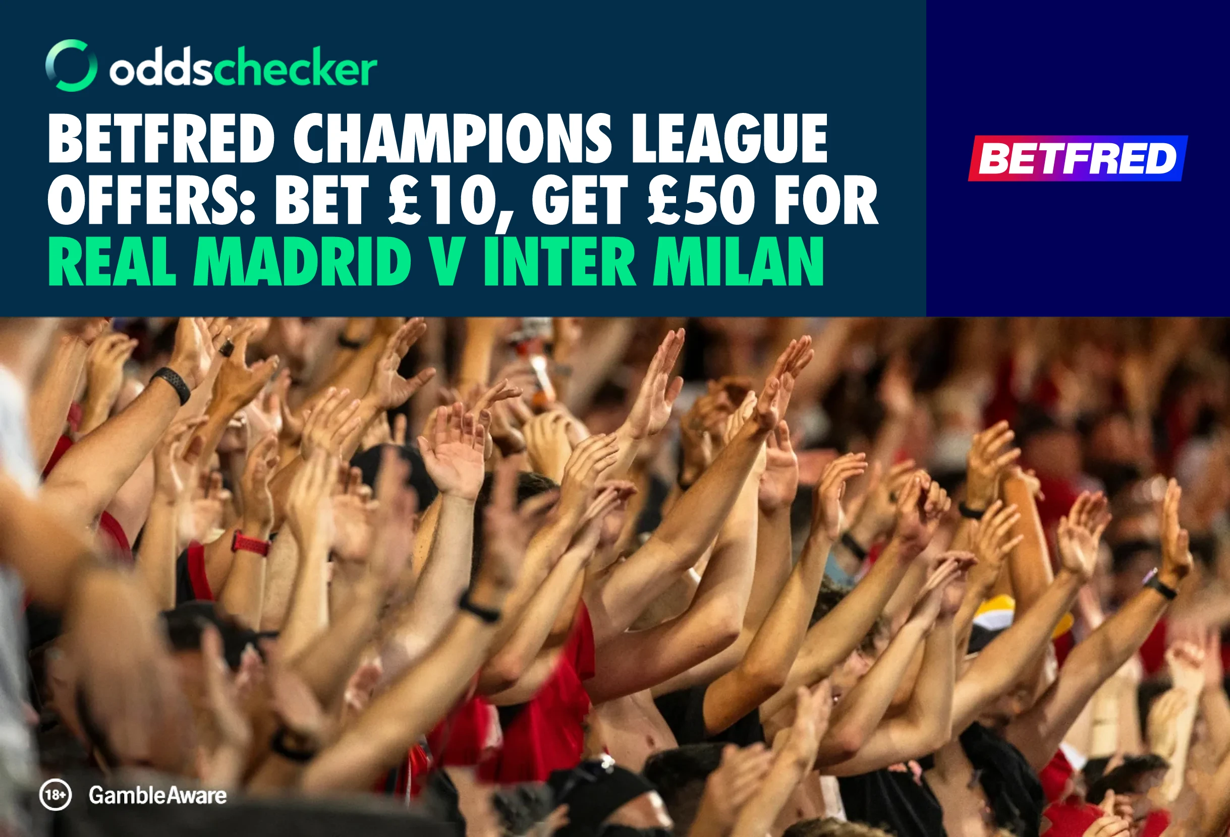 Betfred Champions League Offer: Bet £10, Get £50 on Real Madrid v Inter Milan