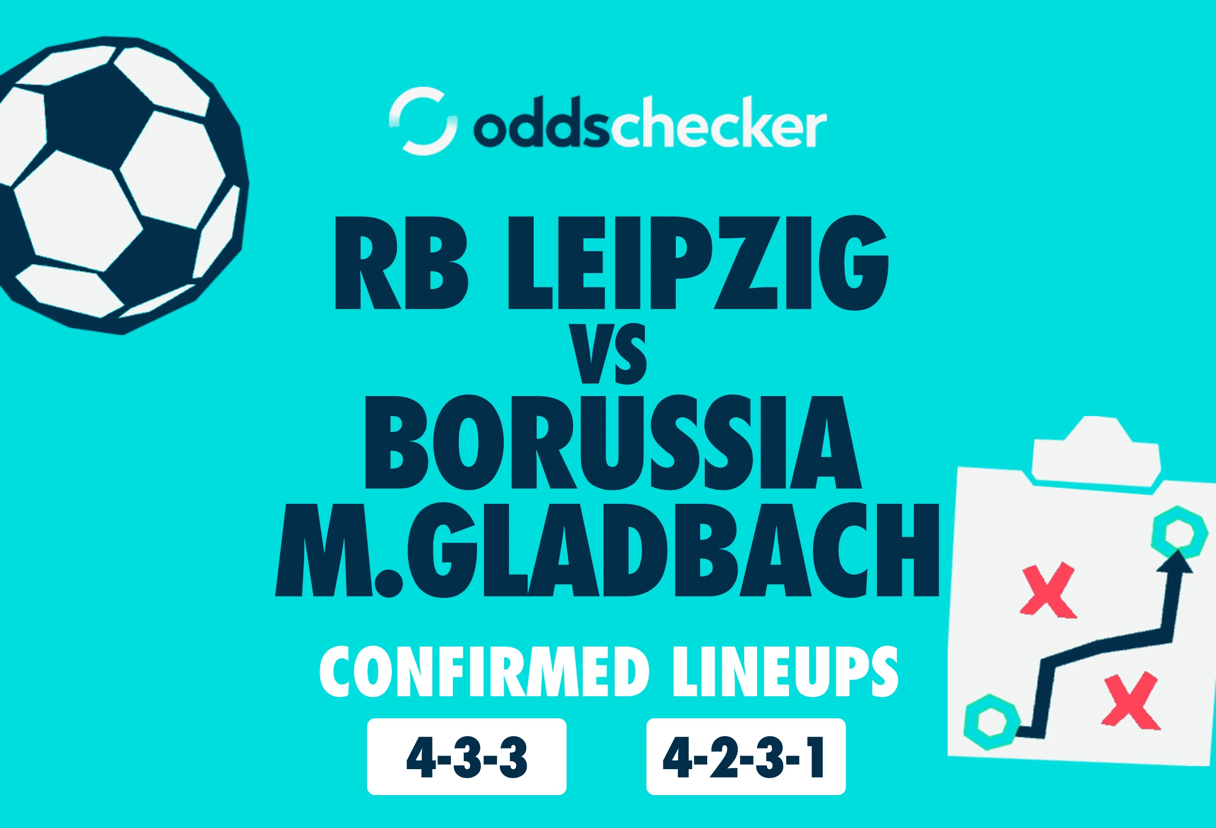RB Leipzig vs Borussia M.Gladbach Confirmed Lineups