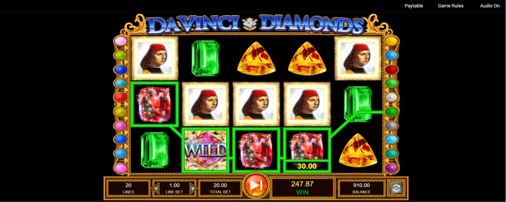 Da Vinci Diamonds Win