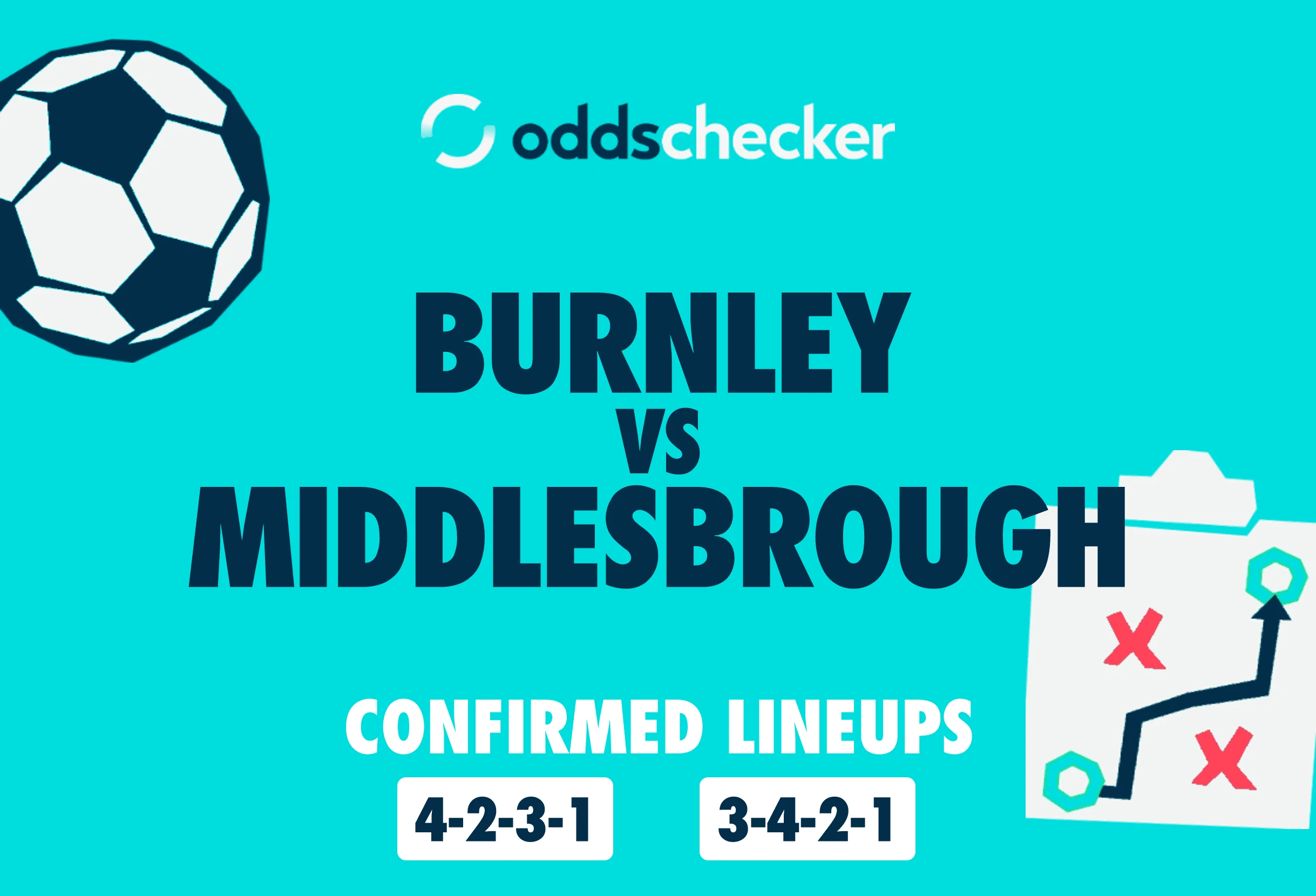 Burnley vs Middlesbrough Confirmed Lineups