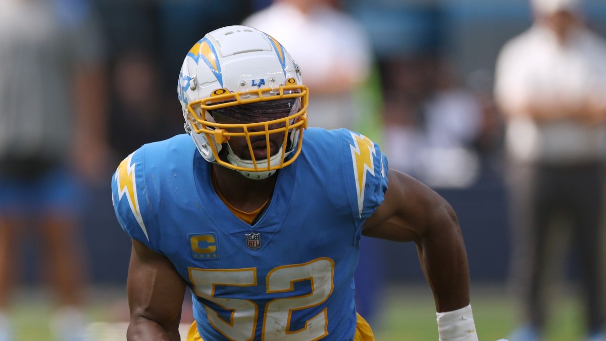 Khalil Mack Los Angeles Chargers Game-Used #52 Powder Blue Jersey vs. Los  Angeles Rams on January 1 2023