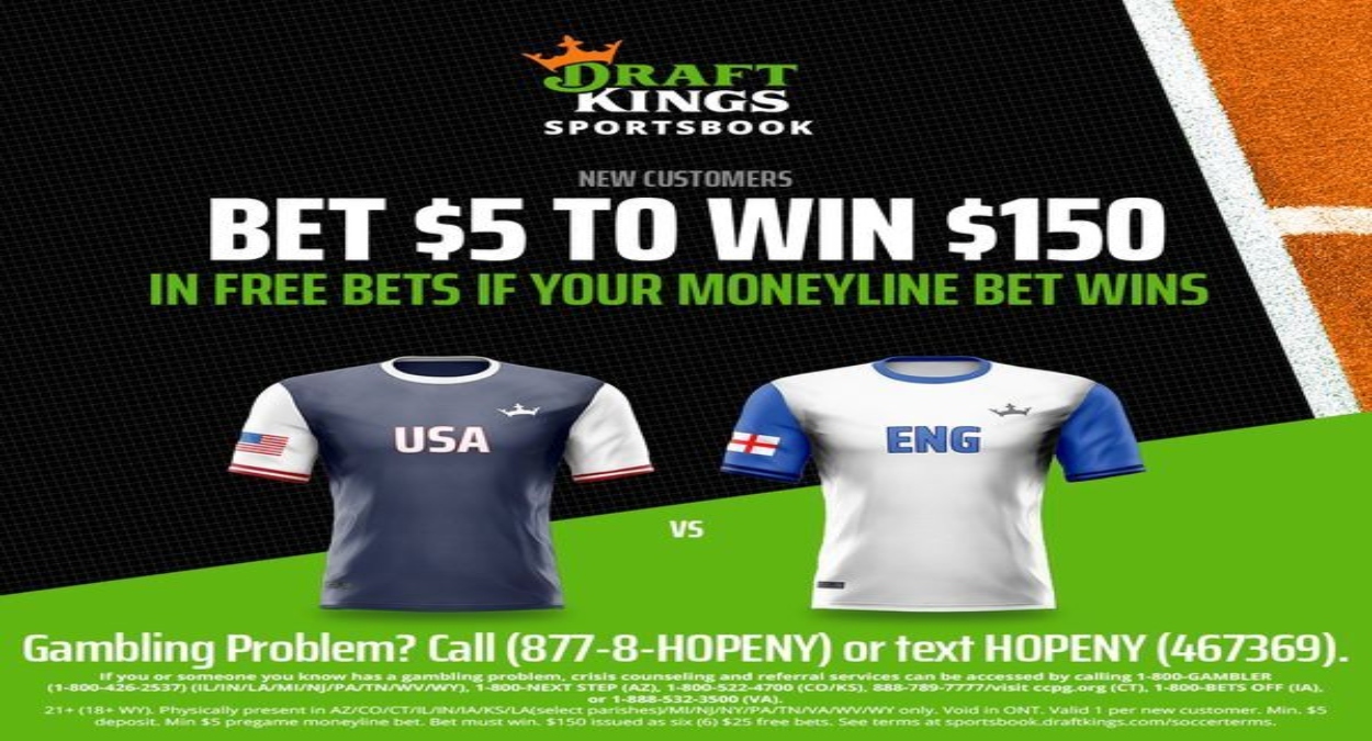 DraftKings World Cup Promo Code: Get $150 in Free Bets for England vs France