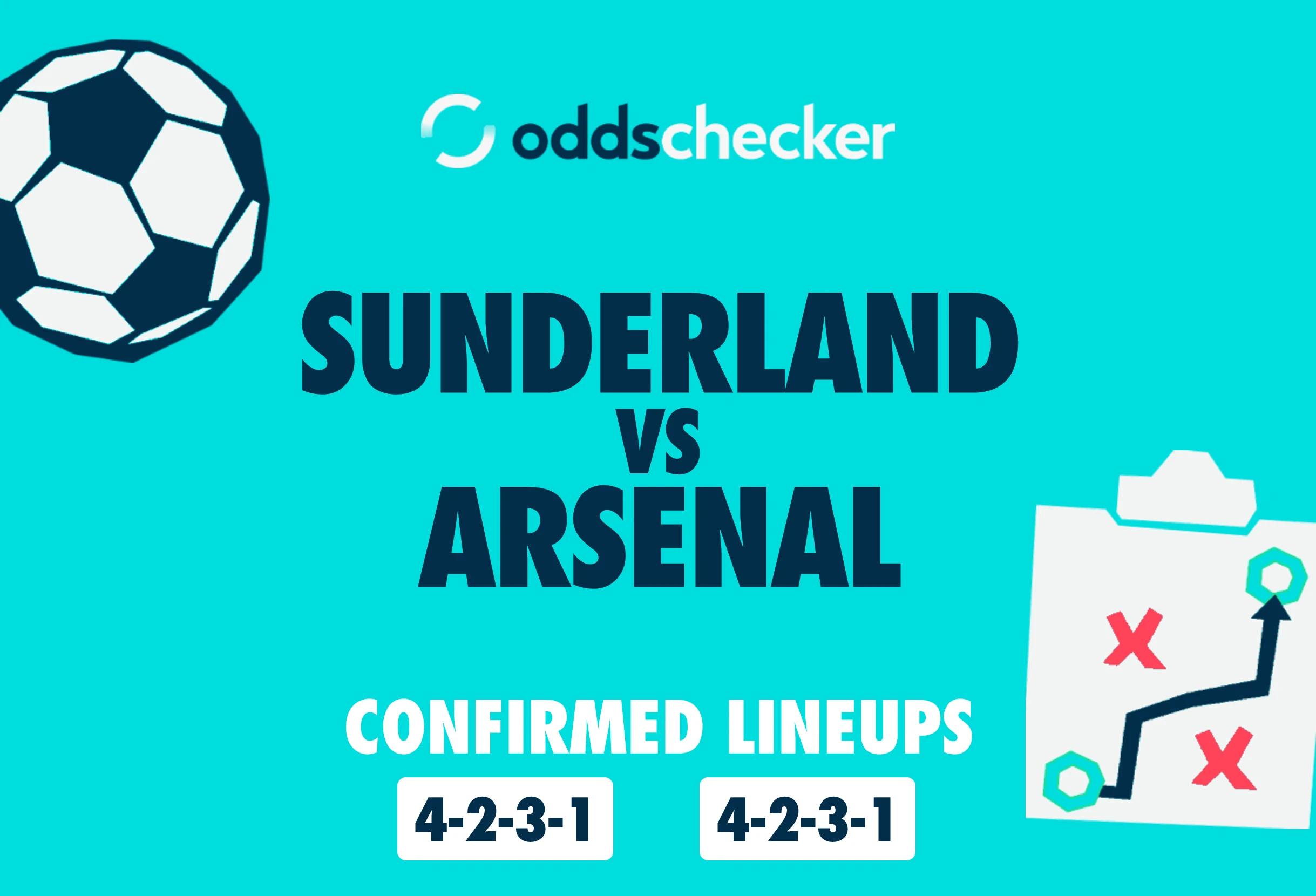 Sunderland vs Arsenal Confirmed Lineups
