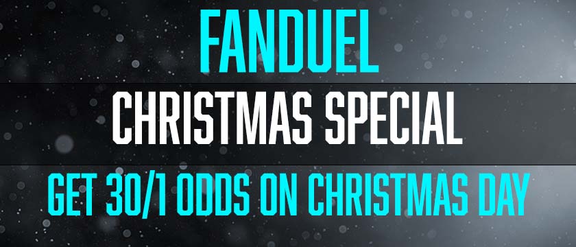 Fanduel christmas offer - 30/1 odds