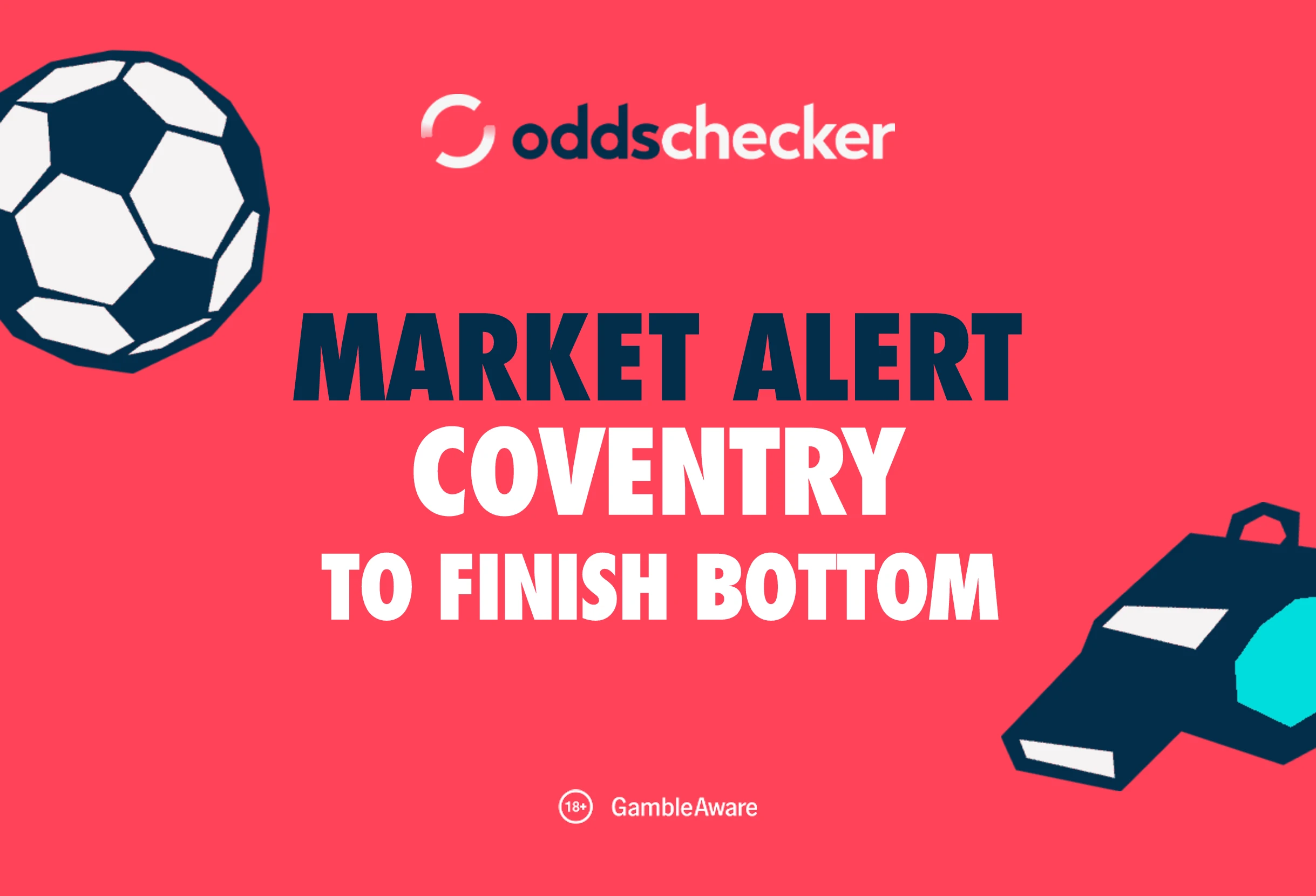 Premier League To Finish Bottom Odds: Coventry City Favourites