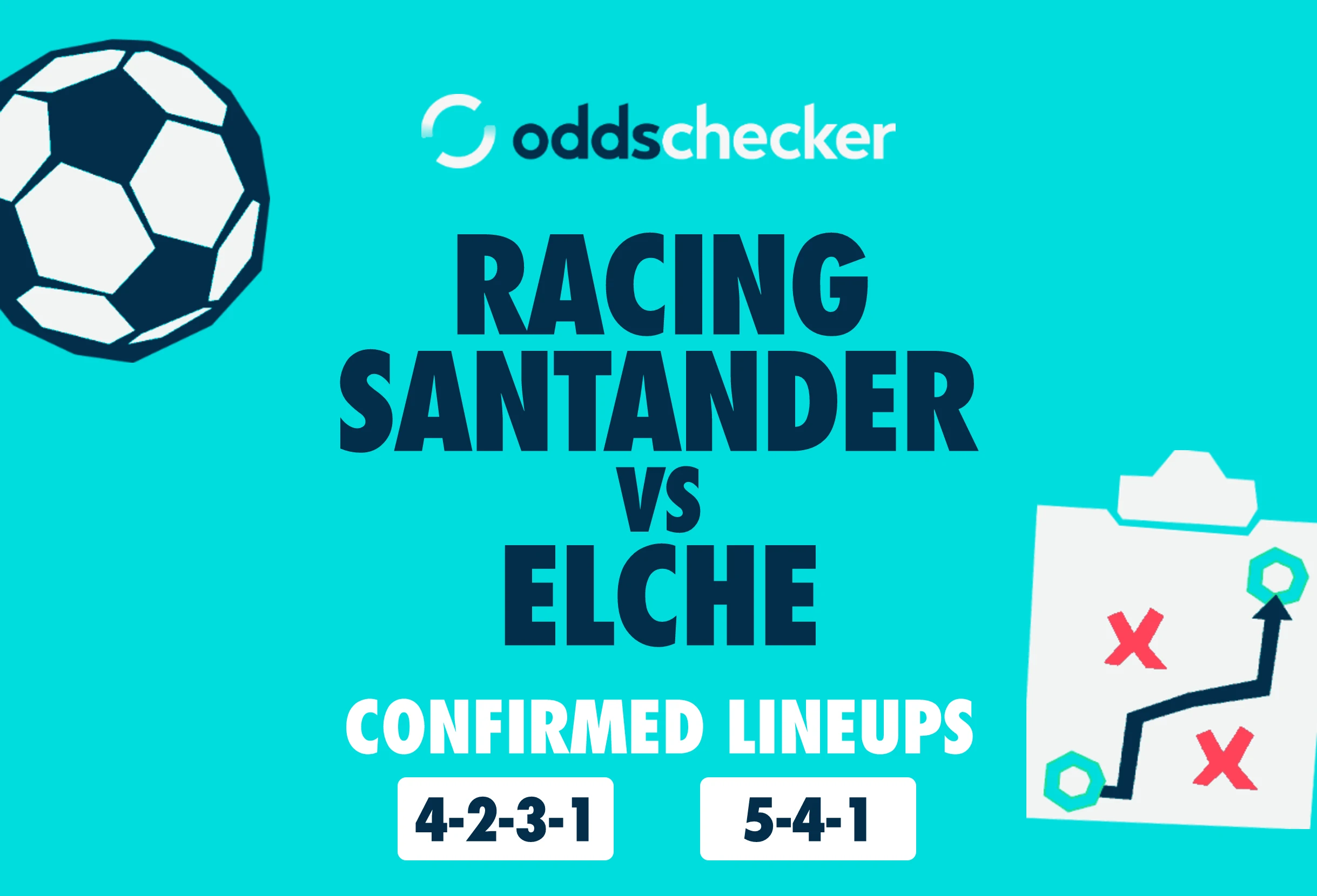 Racing Santander vs Elche Confirmed Lineups