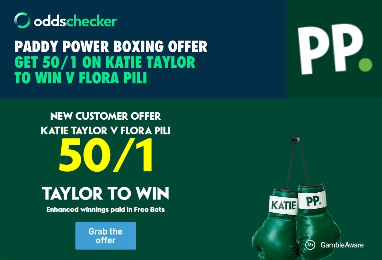 Get 50/1 on Katie Taylor to Win v Flora Pili in Final Bout with Paddy Power