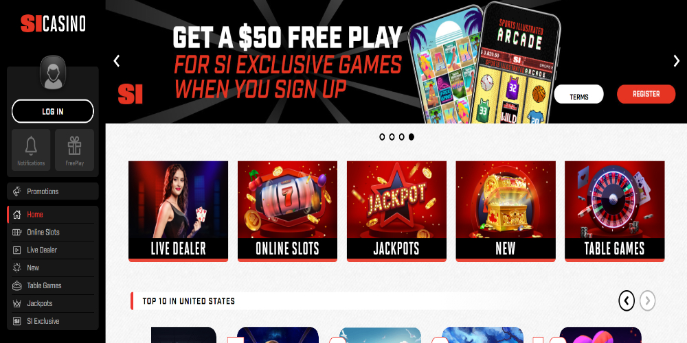 SI Casino Homepage