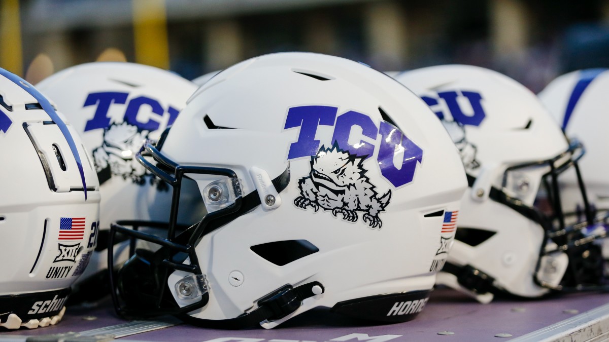 TCU Football Helmets