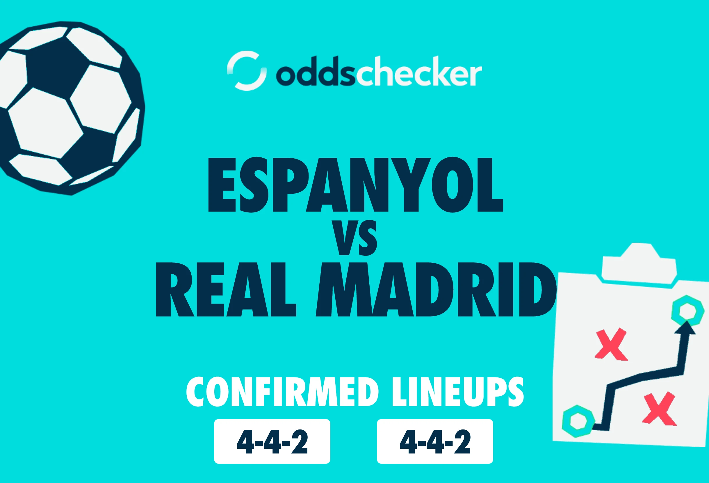 Espanyol vs Real Madrid Confirmed Lineups