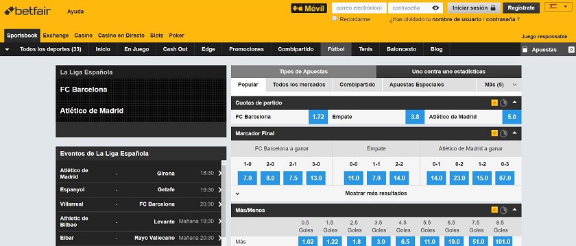 Betfair Sport - Reseña 3