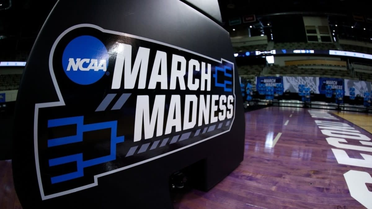 March Madness Hoop Logo