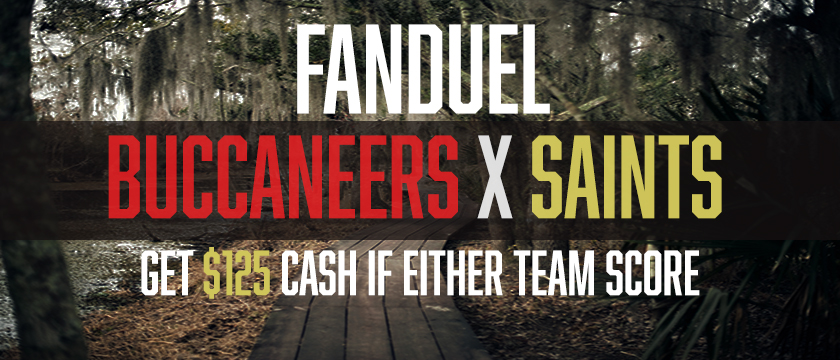 FanDuel bet $5, Get $125 bucs vs Saints