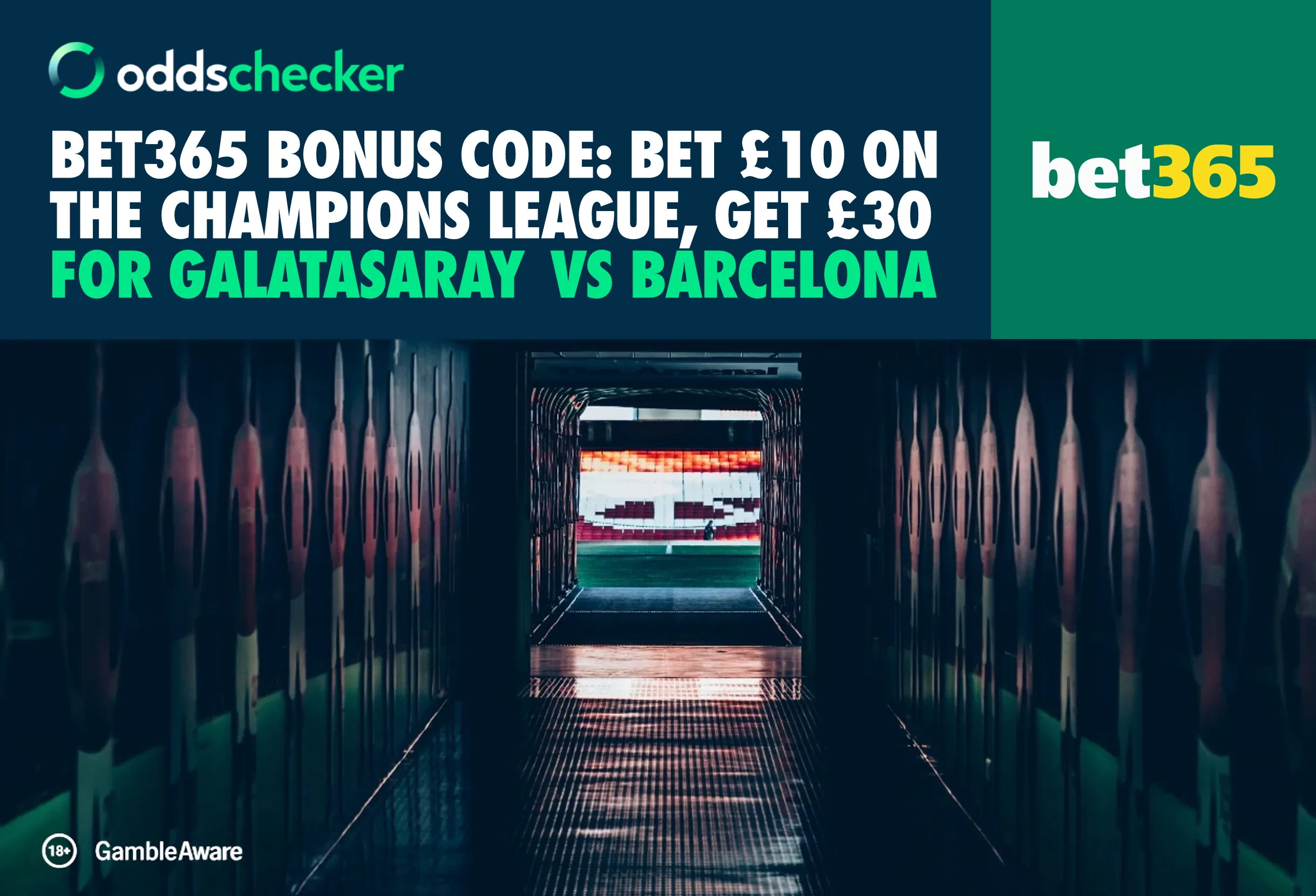 bet365 Bonus Code: Bet £10 on the Champions League, Get £30 for Galatasaray vs Barcelona