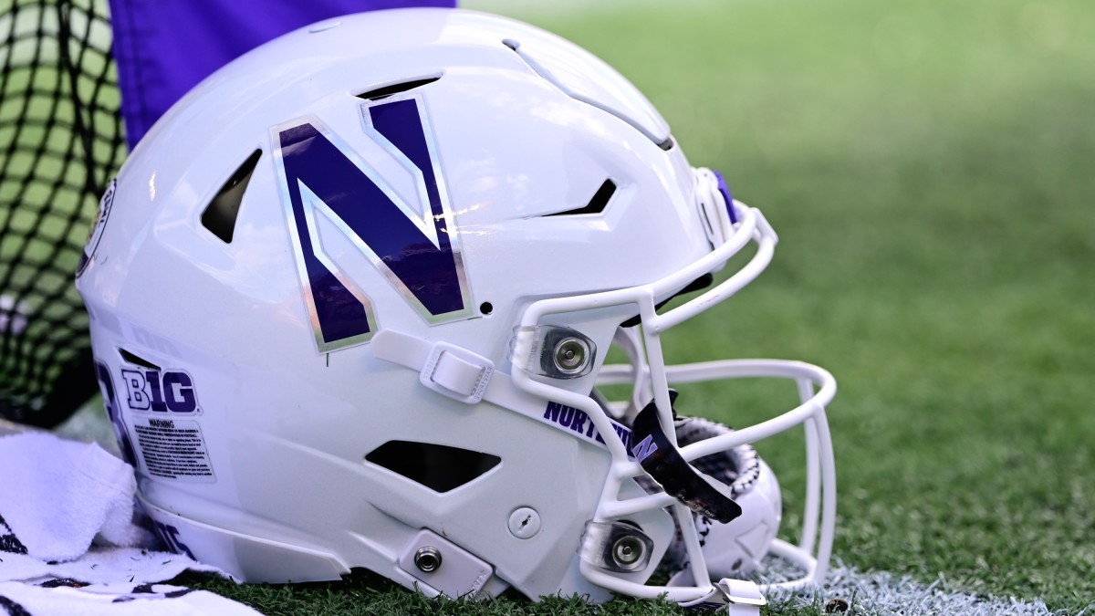 Northwestern Football Helmet