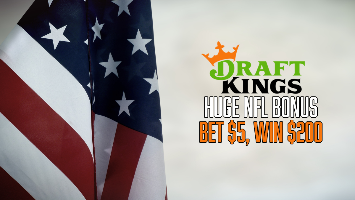 DraftKings NFL Promo Bet $5, Win $200