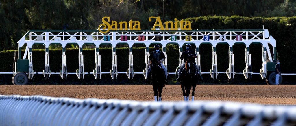 Santa Anita Horse Racing Sign