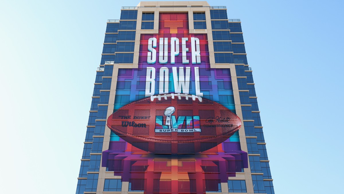 Super Bowl LVII Building Logo