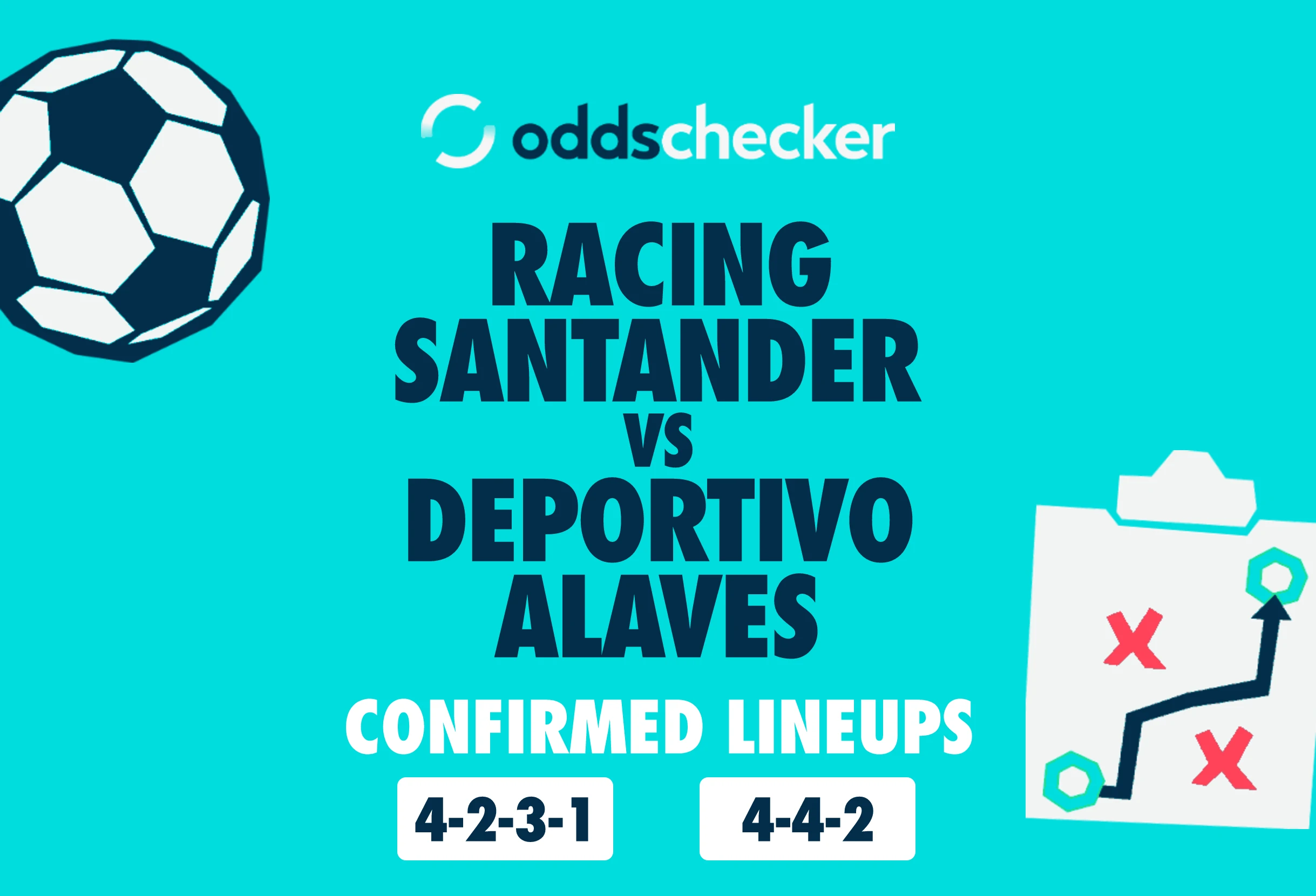 Racing Santander vs Deportivo Alaves Confirmed Lineups
