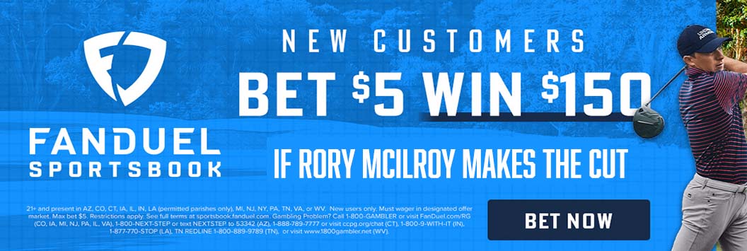 FanDuel Bet $5, Win $150 Rory McIlroy