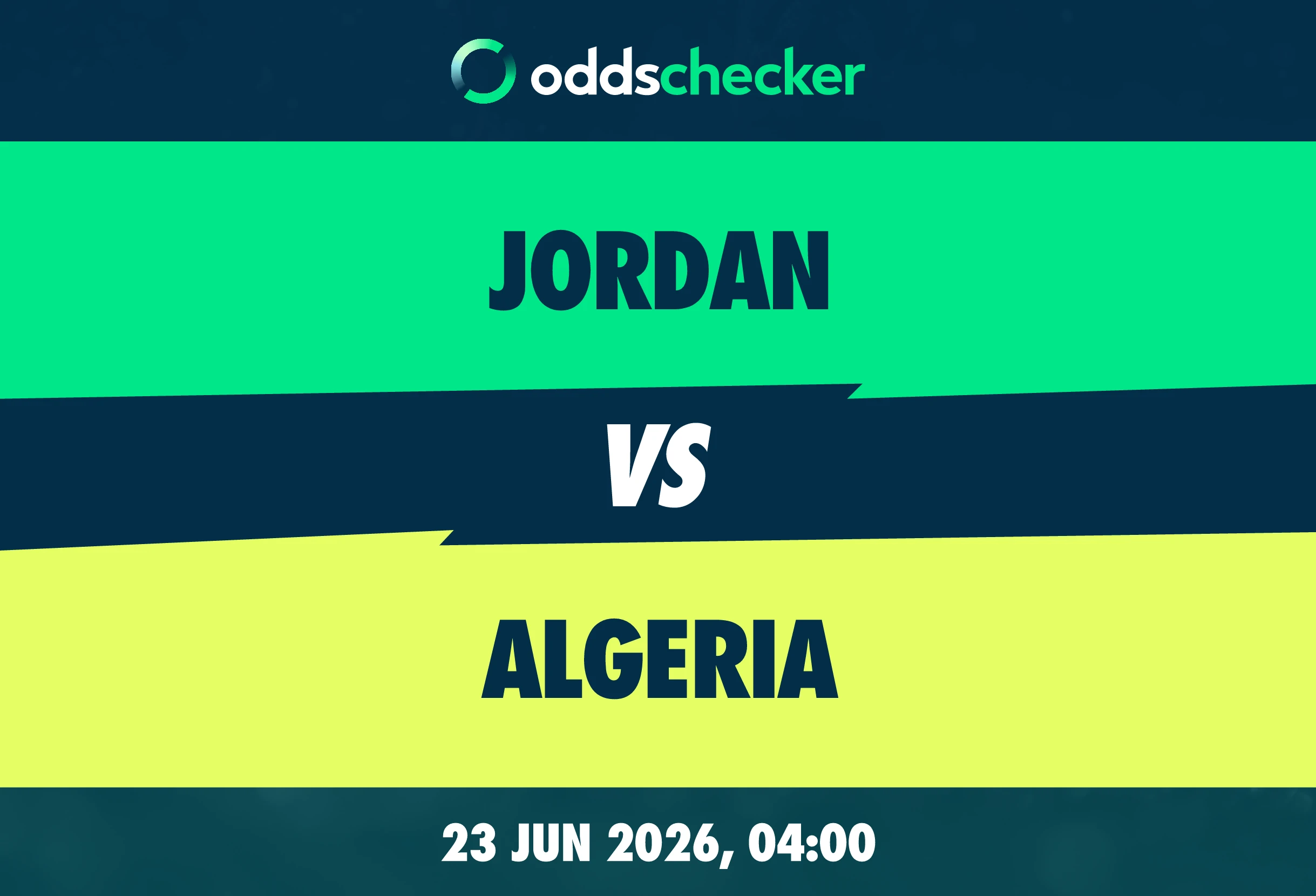 Jordan vs Algeria Lineups, Prediction, Betting Tips & Odds