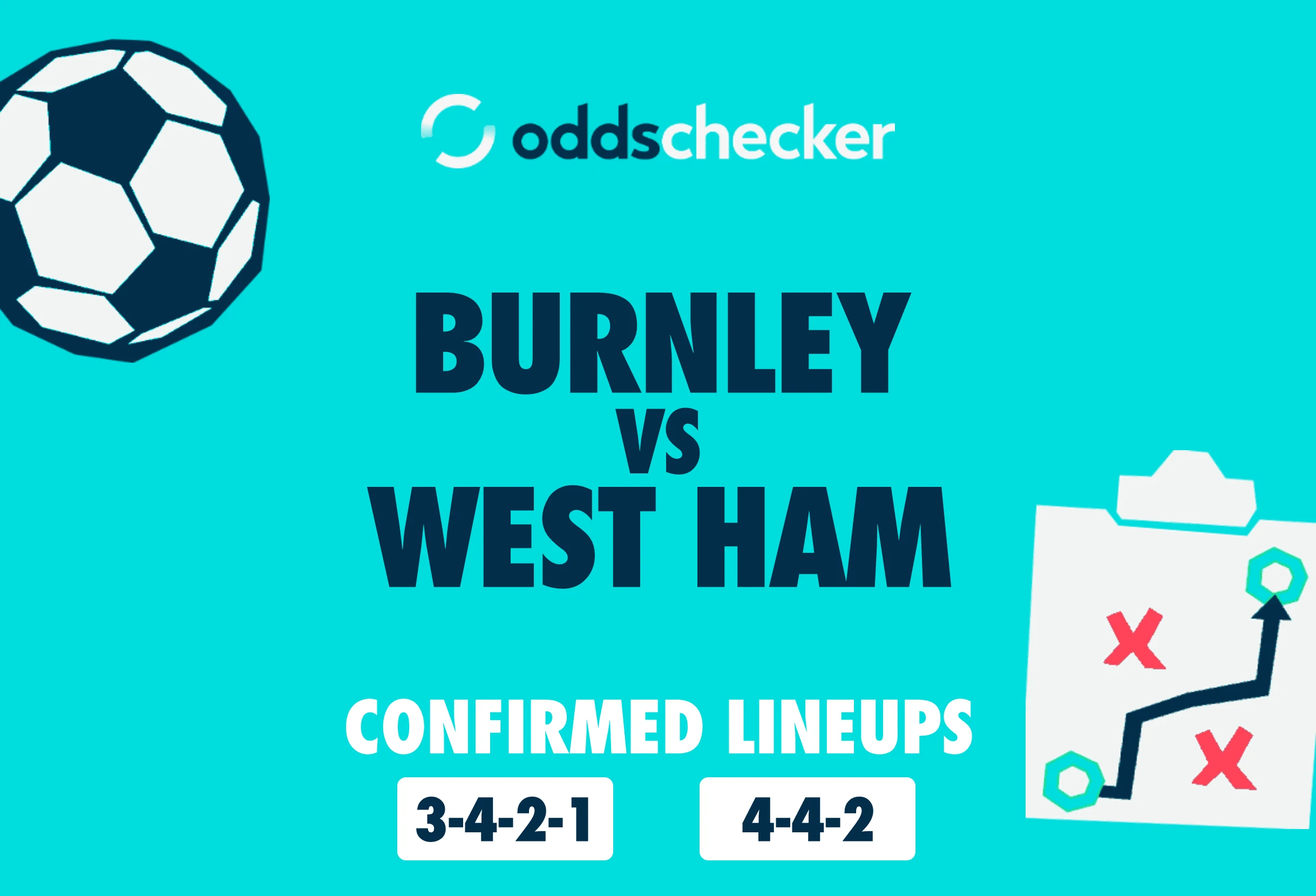 Burnley vs West Ham Confirmed Lineups