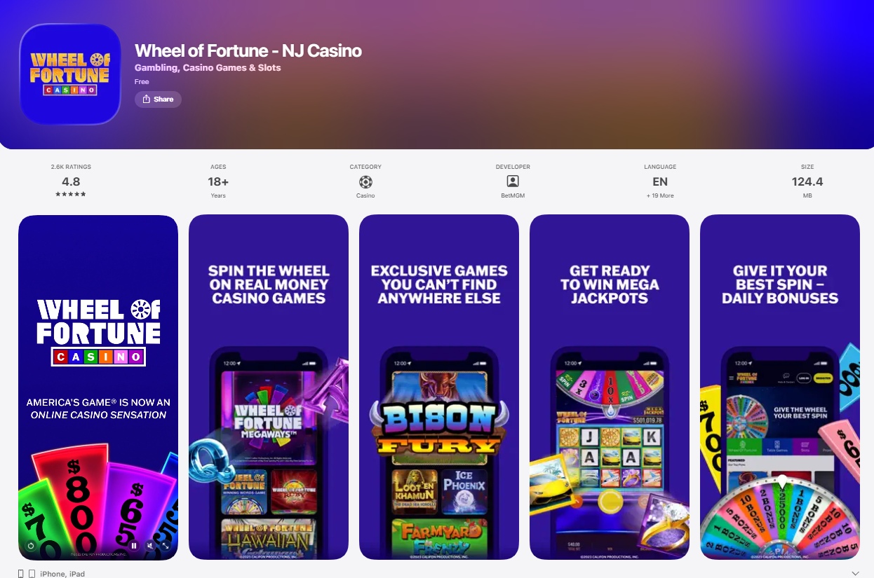 WHEEL OF FORTUNE - CASINO APP