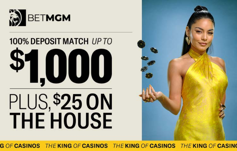 BetMGM Casino: $25 On The House with Vanessa Hudgens
