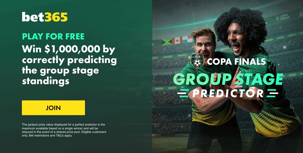 Play For 1 Million In The Bet365 Copa America Group Stage Predictor