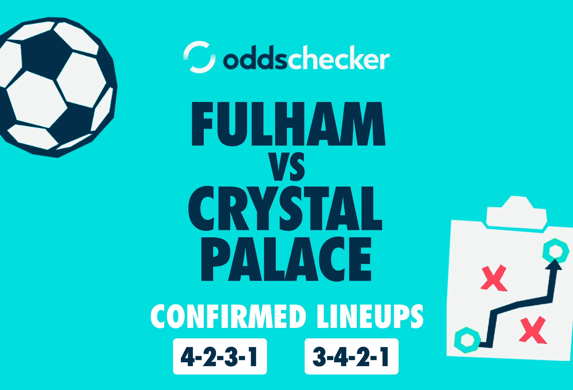 Fulham vs Crystal Palace Confirmed Lineups