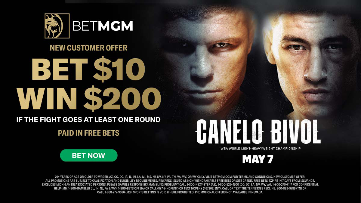 BetMGM Bonus Code Bet $10, Win $200 on Canelo v Bivol