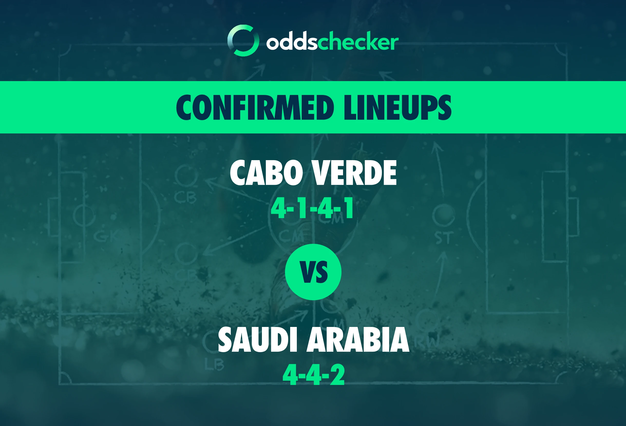 Cabo Verde vs Saudi Arabia Confirmed Lineups