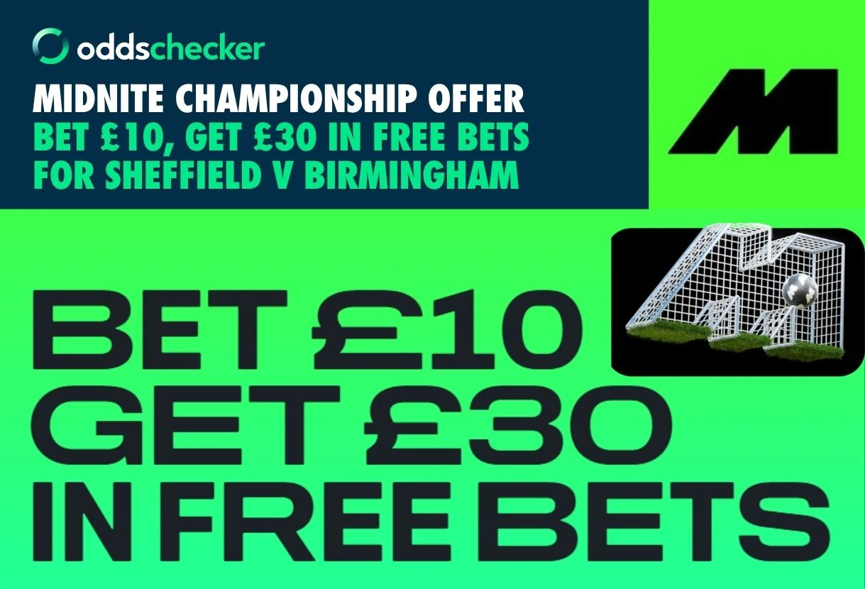 Midnite Championship Offer: Bet £10, Get £30 for Sheffield United v Birmingham